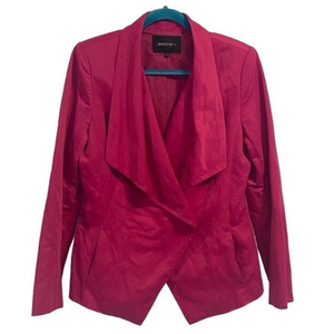 Lafayette‎ 148 New York Hot Pink Asymmetrical Blazer Size 10